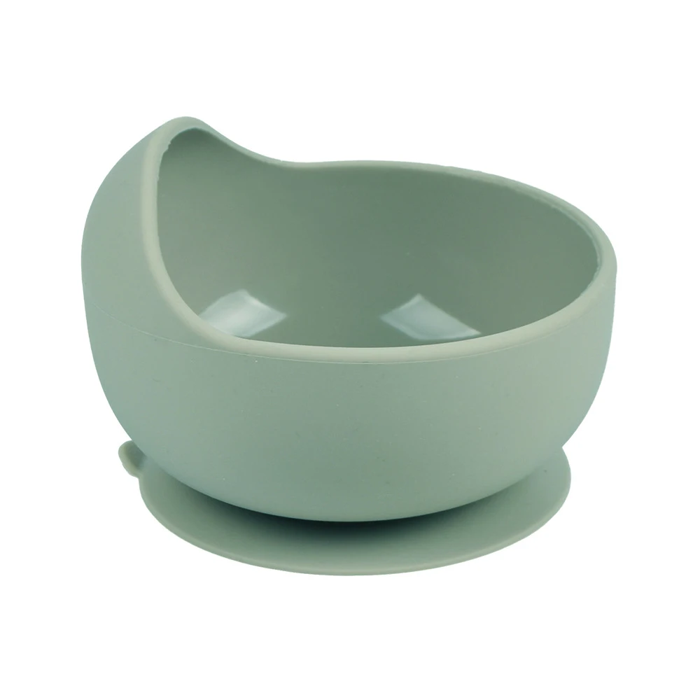 28Colors Baby Silicone Suction Bowls for Kids Waterproof Baby Feeding Tableware Spoon Children Dishes Kitchenware Infant Plates