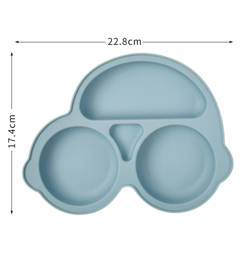 2025New Baby Silicone Plate with Suction – Easy Clean up Non-Slip Feeding Dish for Infant Toddler Retro Kids Smile Face Bowl